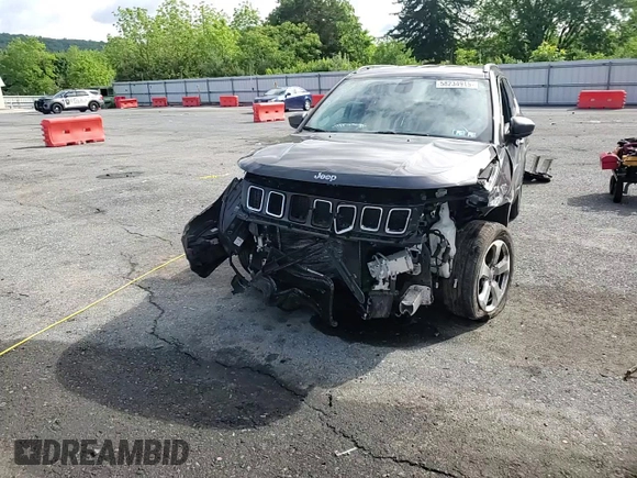 2019 Jeep Compass Latitude with VIN 3C4NJDBB1KT647036, listed as a Copart auction lot 58234915 with Not provided miles and Salvage title. Bid and sale history available at DreamBid. Image 14.