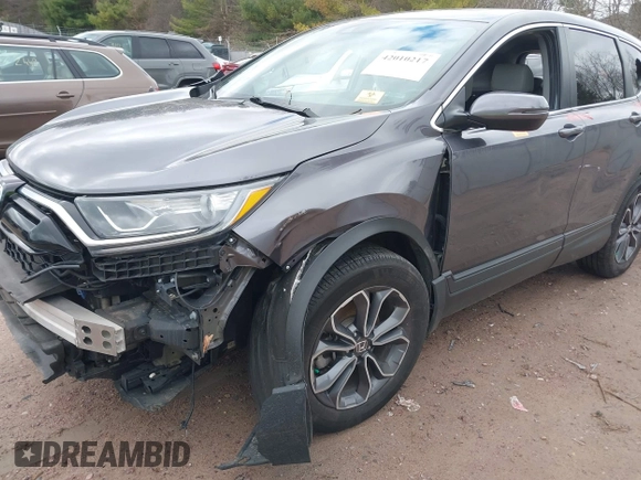 2022 Honda CR-V EX-L with VIN 7FARW2H81NE011064, listed as a IAAI auction lot 42010217 with 1 mi miles. Bid and sale history available at carsss.com. Image 21.
