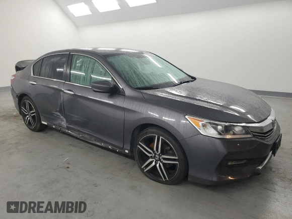 2017 Honda Accord Sedan Sport with VIN 1HGCR2F59HA274869, listed as a Copart auction lot 49770085 with 110,991 mi miles and Salvage Title. Bid and sale history available at carsss.com. Image 4.