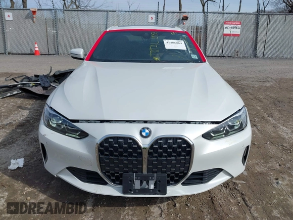 2022 BMW 4 Series 430i xDrive with VIN WBA73AP09NCJ28175, listed as a IAAI auction lot 41486064 with 27,312 mi miles and . Bid and sale history available at DreamBid. Image 12.