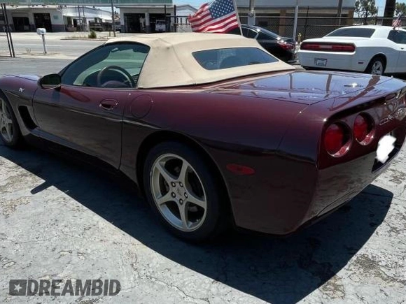 2003 Chevrolet Corvette with VIN 1G1YY32G735122037, listed as a Copart auction lot 80144574 with 45,883 mi miles and Clean Title. Bid and sale history available at carsss.com. Image 3.