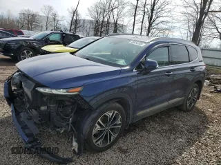 2020 Hyundai Santa Fe Limited with VIN 5NMS5CAA1LH144132, listed as a Copart auction lot 49504785 with 91,704 mi miles and Salvage Title. Bid and sale history available at carsss.com. Image 1.