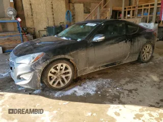 2015 Hyundai Genesis Coupe R-Spec with VIN KMHHU6KJ0FU124296, listed as a Copart auction lot 46195435 with 148,714 mi miles and Salvage title. Bid and sale history available at DreamBid. Image 1.
