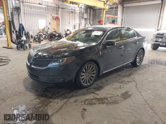 2014 Lincoln MKS with VIN 1LNHL9DK8EG609955, listed as a IAAI auction lot 41580770 with 109,864 mi miles. Bid and sale history available at carsss.com. Image 2.