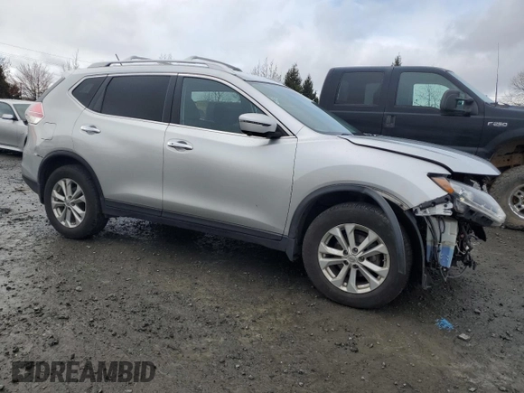 2016 Nissan Rogue S with VIN KNMAT2MVXGP628405, listed as a Copart auction lot 49005125 with 100,948 mi miles and Salvage Title. Bid and sale history available at carsss.com. Image 4.