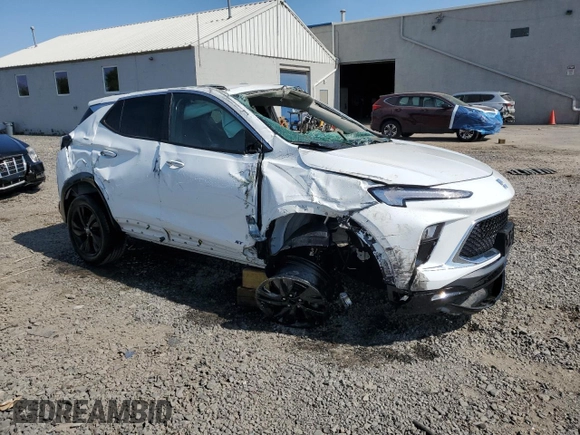2025 Buick Encore GX Sport Touring with VIN KL4AMESL7SB056046, listed as a Copart auction lot 54983405 with Not provided miles and Salvage title. Bid and sale history available at DreamBid. Image 4.
