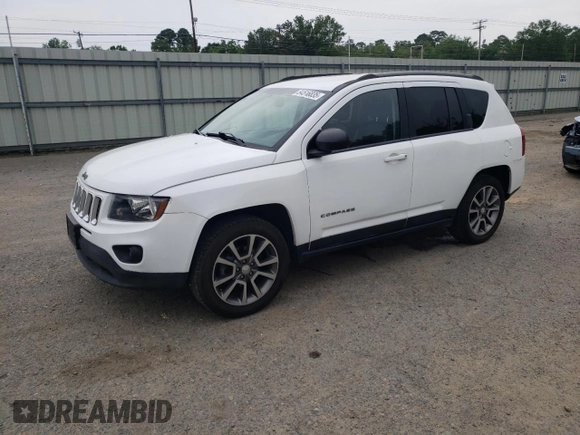 2017 Jeep Compass 75th Anniversary Edition with VIN 1C4NJDBB5HD168276, listed as a Copart auction lot 54516835 with 95,153 mi miles and Clean Title. Bid and sale history available at carsss.com. Image 1.