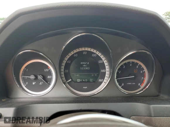 2011 Mercedes-Benz C 300 Sport with VIN WDDGF8BB7BR158950, listed as a Copart auction lot 58718405 with 123,383 mi miles and Salvage title. Bid and sale history available at DreamBid. Image 9.