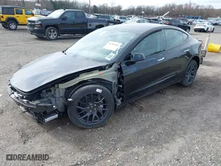 2025 Tesla Model 3 Long Range with VIN 5YJ3E1EB4SF938120, listed as a IAAI auction lot 41799491 with 3 mi miles. Bid and sale history available at carsss.com. Image 19.