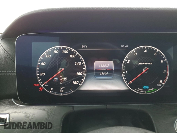 2019 Mercedes-Benz E-Class AMG E 53 with VIN WDD1J6BB7KF091633, listed as a Copart auction lot 56676094 with 63,660 mi miles and Salvage Title. Bid and sale history available at carsss.com. Image 9.
