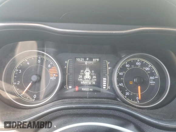2019 Jeep Cherokee Latitude Plus with VIN 1C4PJLLB5KD171753, listed as a Copart auction lot 58045515 with 90,022 mi miles and Salvage title. Bid and sale history available at DreamBid. Image 9.