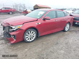 2018 Kia Optima LX with VIN 5XXGT4L31JG192466, listed as a IAAI auction lot 41458327 with NaN miles. Bid and sale history available at carsss.com. Image 17.