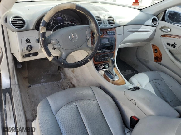2003 Mercedes-Benz CLK-Class 3.2L with VIN WDBTJ65J63F050559, listed as a Copart auction lot 77650564 with 218,619 mi miles and Clean Title. Bid and sale history available at carsss.com. Image 8.