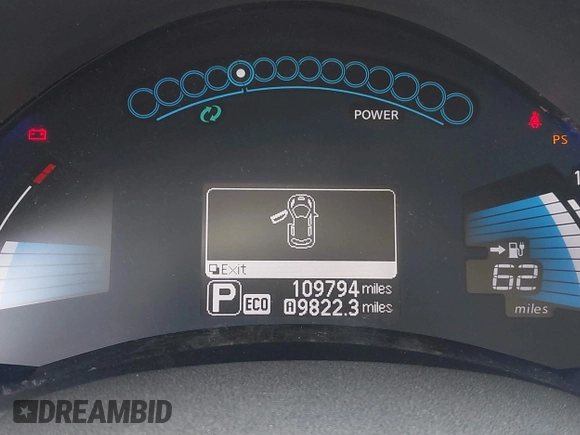 2015 Nissan LEAF S with VIN 1N4AZ0CP4FC326903, listed as a IAAI auction lot 42009732 with 109,794 mi miles. Bid and sale history available at carsss.com. Image 13.