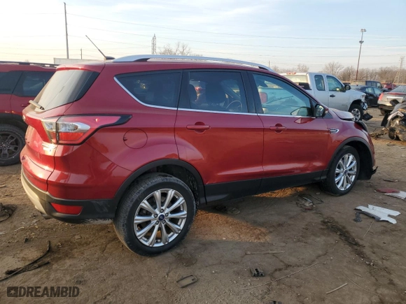 2017 Ford Escape Titanium with VIN 1FMCU0JD8HUC09263, listed as a Copart auction lot 49037975 with 90,086 mi miles and Clean Title. Bid and sale history available at carsss.com. Image 3.