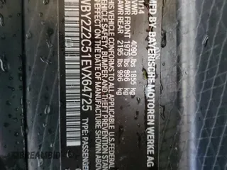 2014 BMW i8 z VIN WBY2Z2C51EVX64725, wystawiony jako Copart lot #75300584 z przebiegiem 44 466 mil mil oraz Nie do naprawy • Non repairable. Historia ofert i sprzedaży dostępna na DreamBid. Obrazek 12.