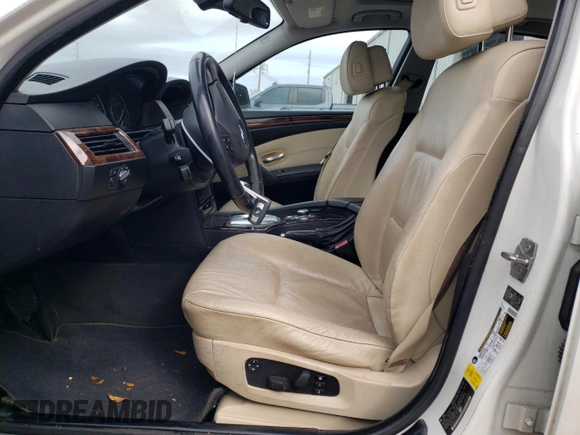 2010 BMW 5 Series 528i with VIN WBANU5C51AC365413, listed as a Copart auction lot 47758385 with 128,091 mi miles and Salvage Title. Bid and sale history available at carsss.com. Image 7.