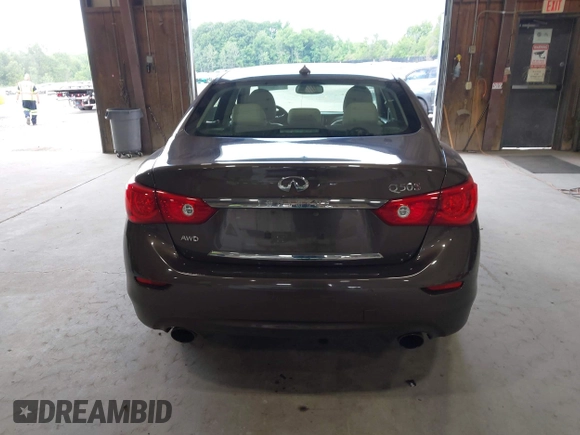 2014 Infiniti Q50 Sport with VIN JN1BV7AR5EM694526, listed as a IAAI auction lot 42782010 with 145,152 mi miles and . Bid and sale history available at DreamBid. Image 16.