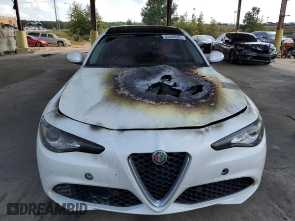 2018 Alfa Romeo Giulia Ti Sport with VIN ZARFAECN7J7564089, listed as a Copart auction lot 69400594 with 75,000 mi miles and Salvage Title. Bid and sale history available at carsss.com. Image 5.