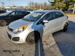 2014 Kia Rio LX with VIN KNADM5A37E6353106, listed as a Copart auction lot 80083694 with 183,824 mi miles and Clean Title. Bid and sale history available at carsss.com. Image 1.