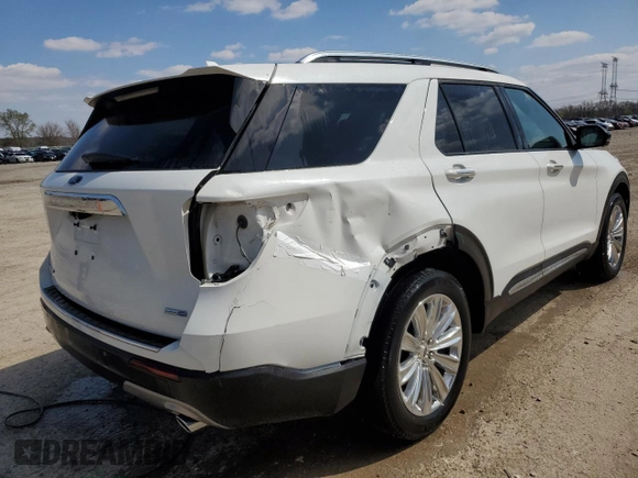 2020 Ford Explorer Limited with VIN 1FMSK8FH5LGC58505, listed as a Copart auction lot 52645825 with 51,222 mi miles and Salvage Title. Bid and sale history available at carsss.com. Image 3.