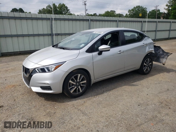 2021 Nissan Versa SV with VIN 3N1CN8EV1ML913900, listed as a Copart auction lot 54610095 with 7,698 mi miles and Salvage title. Bid and sale history available at DreamBid. Image 1.