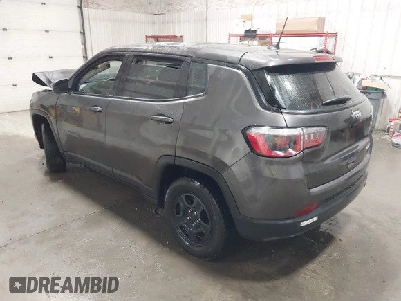 2019 Jeep Compass Sport with VIN 3C4NJCAB1KT762800, listed as a IAAI auction lot 41917374 with 90,184 mi miles and . Bid and sale history available at DreamBid. Image 3.