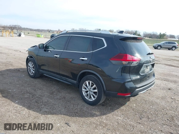 2018 Nissan Rogue SV with VIN KNMAT2MT3JP586116, listed as a IAAI auction lot 41853736 with 147,258 mi miles and . Bid and sale history available at carsss.com. Image 3.