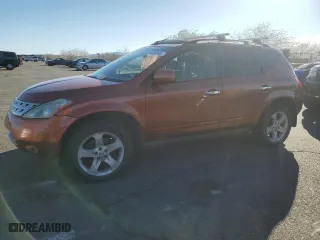 2004 Nissan Murano SE with VIN JN8AZ08W94W302638, listed as a Copart auction lot 44238265 with 145,452 mi miles and Salvage Title. Bid and sale history available at carsss.com. Image 1.