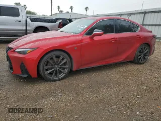 2024 Lexus IS 350 F Sport z VIN JTHBZ1B21R5075548, wystawiony jako Copart lot #51183945 z przebiegiem 9 085 mil mil oraz Szkoda całkowita • Salvage title. Historia ofert i sprzedaży dostępna na DreamBid. Obrazek 1.