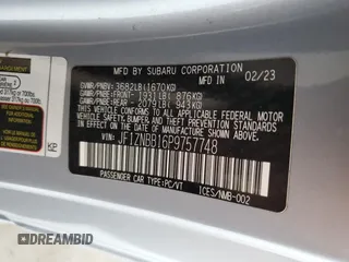 2023 Toyota GR86 with VIN JF1ZNBB16P9757748, listed as a Copart auction lot 41776395 with 26,538 mi miles and Salvage Title. Bid and sale history available at carsss.com. Image 12.