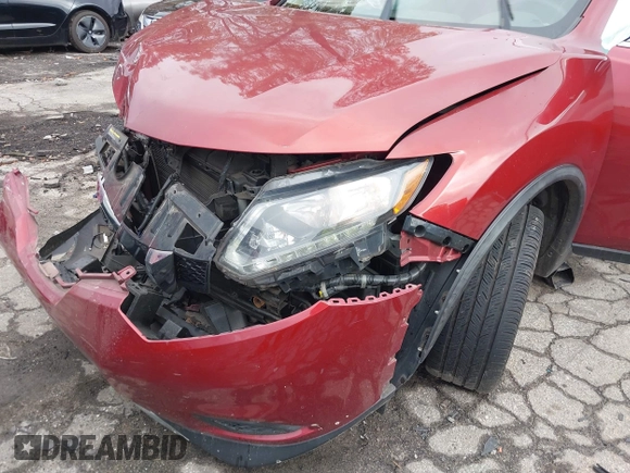 2016 Nissan Rogue SV with VIN JN8AT2MT3GW027636, listed as a IAAI auction lot 40953471 with 128,639 mi miles and . Bid and sale history available at carsss.com. Image 6.
