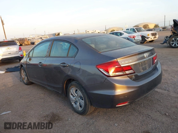 2015 Honda Civic Sedan LX with VIN 19XFB2F58FE002663, listed as a IAAI auction lot 41795876 with 103,662 mi miles. Bid and sale history available at carsss.com. Image 15.