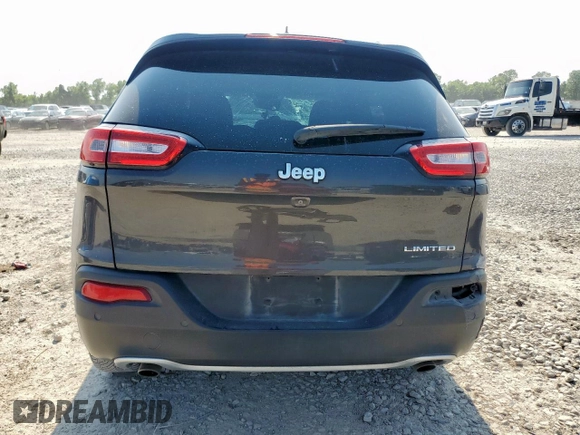 2014 Jeep Cherokee Limited with VIN 1C4PJLDS7EW312863, listed as a Copart auction lot 59418155 with 66,435 mi miles and Salvage title. Bid and sale history available at DreamBid. Image 6.