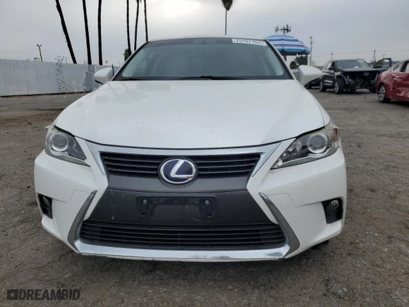 2017 Lexus CT with VIN JTHKD5BH8H2287308, listed as a Copart auction lot 75767704 with 75,164 mi miles and Salvage Title. Bid and sale history available at carsss.com. Image 5.