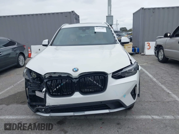 2024 BMW X3 sDrive30i with VIN 5UX43DP00R9W45986, listed as a IAAI auction lot 42202682 with 5,054 mi miles and . Bid and sale history available at DreamBid. Image 12.
