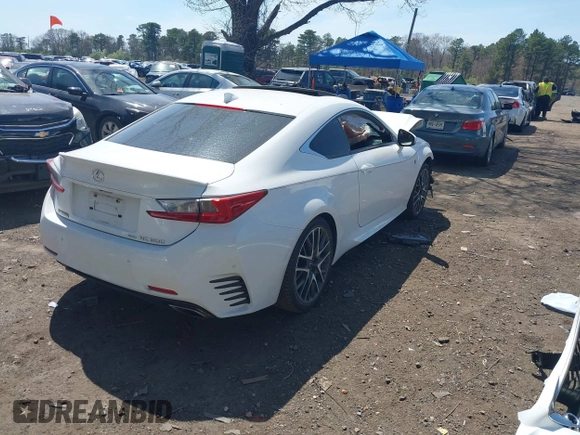 2016 Lexus RC 300 F Sport with VIN JTHSM5BC1G5001154, listed as a IAAI auction lot 42088936 with 77,476 mi miles and . Bid and sale history available at DreamBid. Image 4.