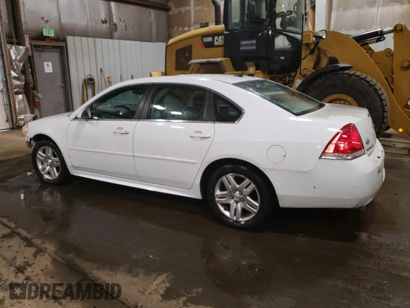 2014 Chevrolet Impala LT with VIN 2G1WB5E37E1100847, listed as a Copart auction lot 58580765 with 104,949 mi miles and Salvage title. Bid and sale history available at DreamBid. Image 2.