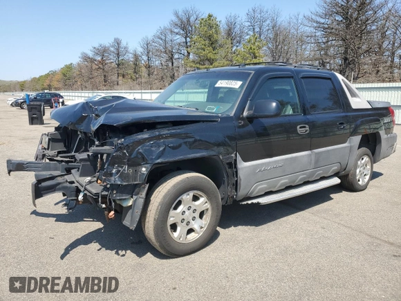 2004 Chevrolet Avalanche Z71 with VIN 3GNEK12T64G205196, listed as a Copart auction lot 54190825 with 152,076 mi miles and Salvage Title. Bid and sale history available at carsss.com. Image 1.