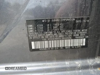 2020 Subaru Impreza z VIN 4S3GKAB63L3600529, wystawiony jako Copart lot #57109625 z przebiegiem 101 752 mil mil oraz Szkoda całkowita • Salvage title. Historia ofert i sprzedaży dostępna na DreamBid. Obrazek 12.
