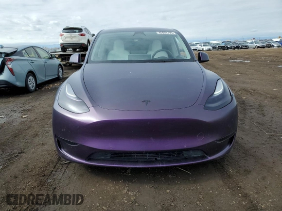 2021 Tesla Model Y Long Range with VIN 5YJYGDEE5MF269466, listed as a Copart auction lot 45603795 with 70,924 mi miles and Salvage Title. Bid and sale history available at DreamBid. Image 5.