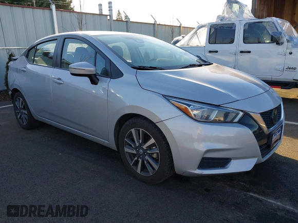 2021 Nissan Versa SV with VIN 3N1CN8EV6ML828504, listed as a IAAI auction lot 41375914 with 86,854 mi miles and . Bid and sale history available at DreamBid. Image 1.