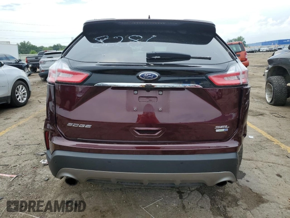 2020 Ford Edge SEL with VIN 2FMPK4J92LBB18286, listed as a Copart auction lot 59431204 with 41,607 mi miles and Non Repairable. Bid and sale history available at carsss.com. Image 6.