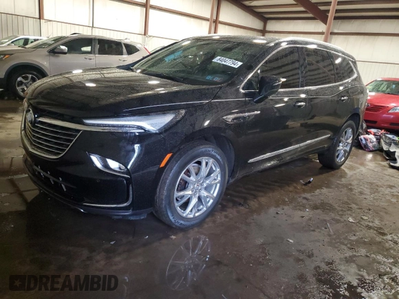 2023 Buick Enclave Essence with VIN 5GAEVAKW0PJ141364, listed as a Copart auction lot 84047794 with 21,433 mi miles and Salvage Title. Bid and sale history available at DreamBid. Image 1.