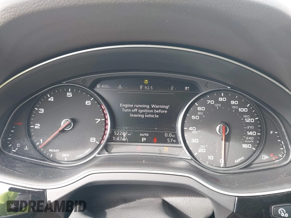 2017 Audi Q7 Premium Plus with VIN WA1LAAF70HD042719, listed as a IAAI auction lot 41653074 with 52,287 mi miles. Bid and sale history available at carsss.com. Image 7.
