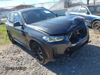 2022 BMW X3 sDrive30i with VIN 5UX43DP03N9L02180, listed as a IAAI auction lot 41879748 with 53,340 mi miles. Bid and sale history available at carsss.com. Image 1.