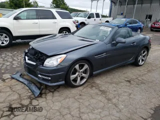 2015 Mercedes-Benz SLK-Class SLK 350 with VIN WDDPK5HA4FF096553, listed as a Copart auction lot 62951933 with 102,205 mi miles. Bid and sale history available at carsss.com. Image 1.