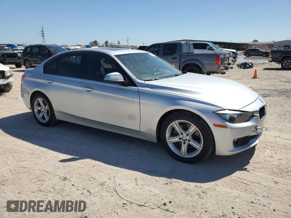2013 BMW 3 Series 320i with VIN WBA3B1C50DK128525, listed as a Copart auction lot 48618015 with 124,304 mi miles and Salvage Title. Bid and sale history available at carsss.com. Image 4.