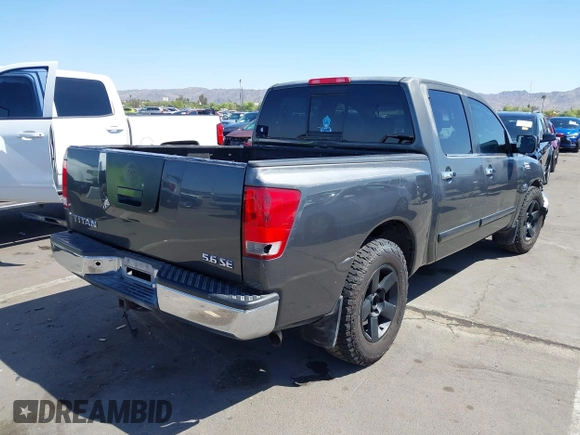 2004 Nissan Titan LE with VIN 1N6AA07A94N532546, listed as a IAAI auction lot 42103434 with 197,461 mi miles and . Bid and sale history available at DreamBid. Image 4.