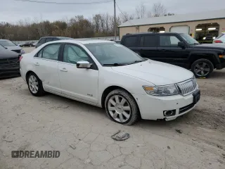 2008 Lincoln MKZ with VIN 3LNHM28T78R628369, listed as a Copart auction lot 80468964 with 120,378 mi miles and Salvage Title. Bid and sale history available at DreamBid. Image 4.